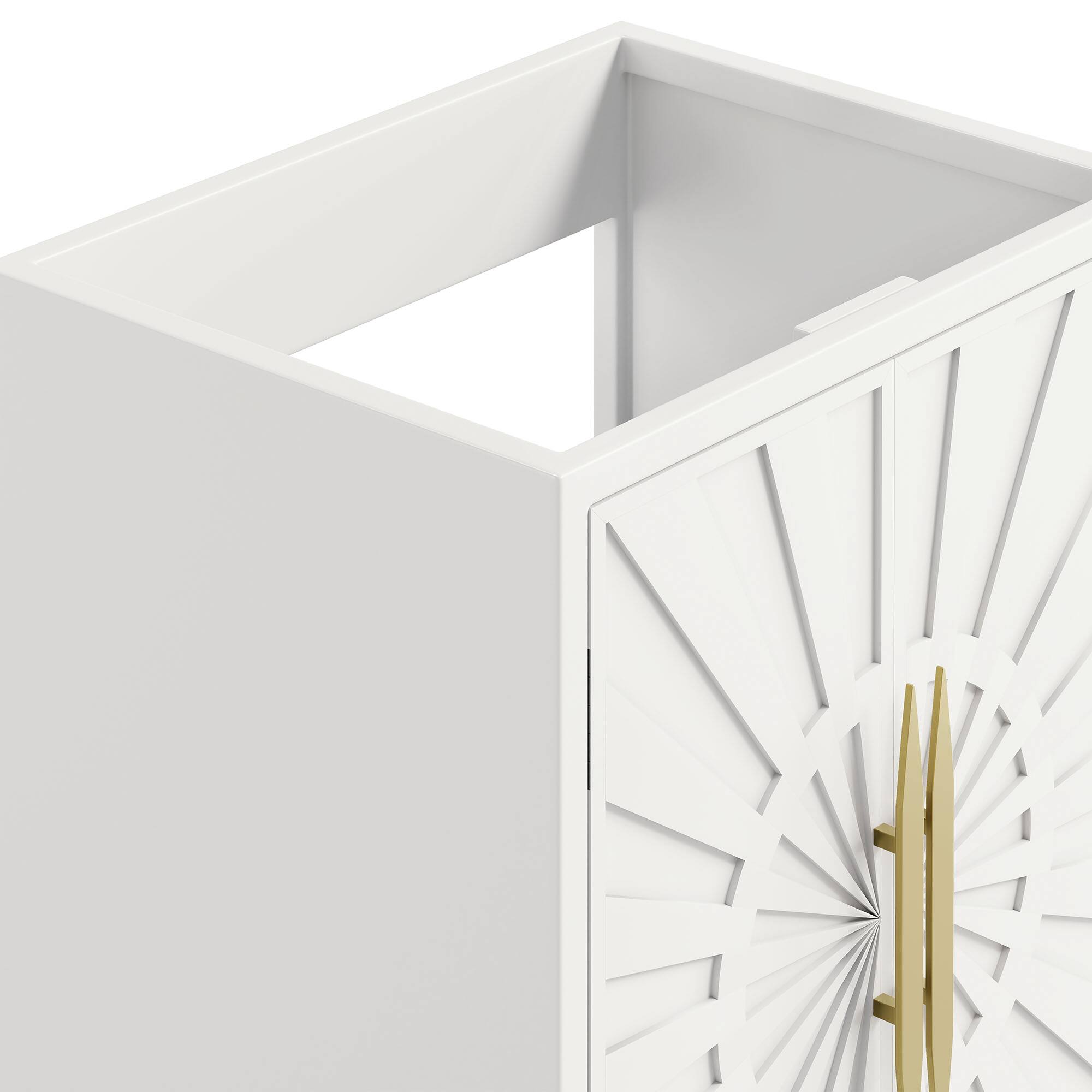 Alt View 5. Modway - Awaken 24" Bathroom Vanity Cabinet by Modway - White.