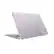 The image features a white laptop computer with a Microsoft logo on the back. The laptop is open and ready for use.