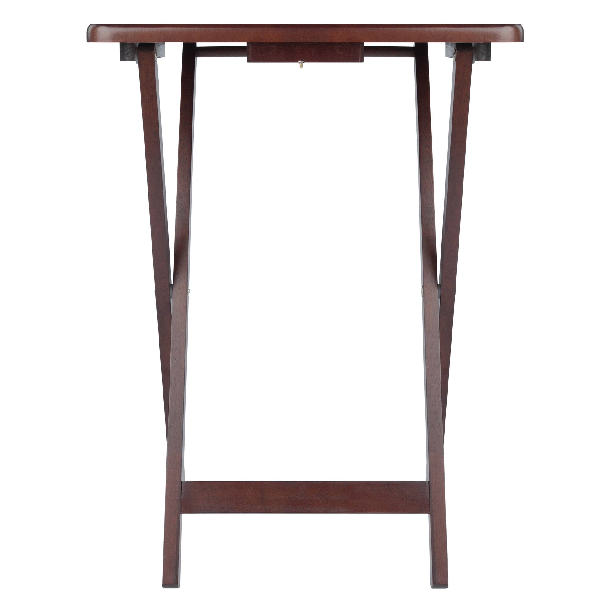 Alt View 4. Winsome Wood - Alex 4-Pc Snack Tables - Walnut.