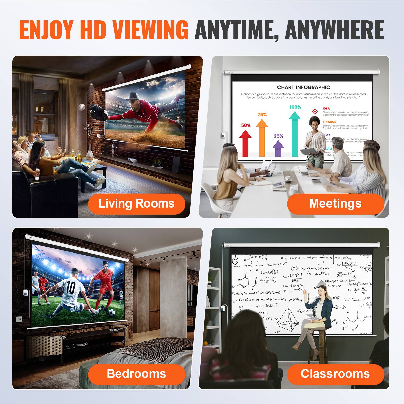 ENJOY HD VIEWING ANYTIME, ANYWHERE

- **Living Rooms**
- **Meetings**
- **Bedrooms**
- **Classrooms**