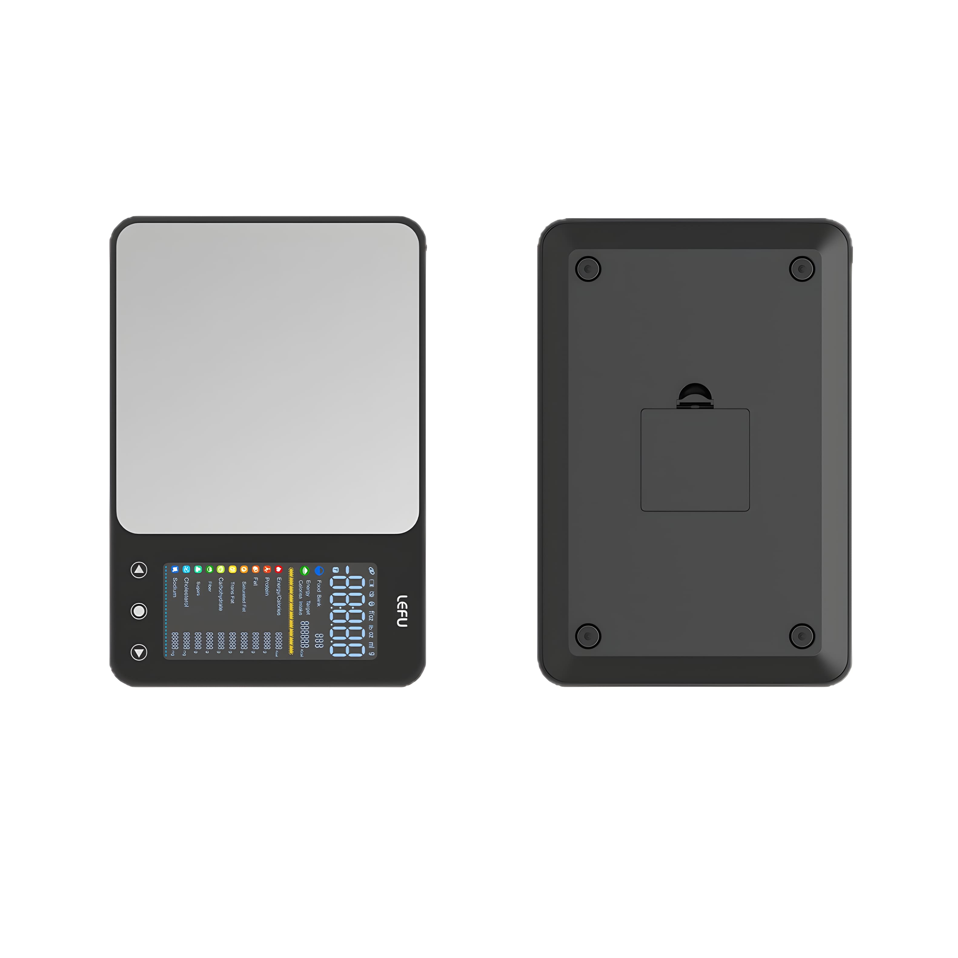 Cluzine - Smart Nutrition Scale, Bluetooth App Sync, Calorie Tracking, Stainless Steel, for Diet & Kitchen Use
