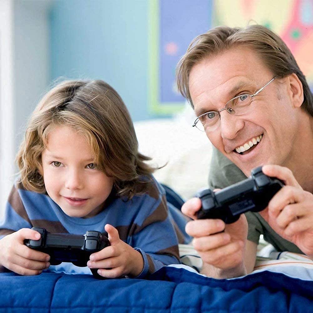 Alt View 4. Reds Spade - Wireless Controller For Ps-2 Play 2 Double Vibration 2 - Clearblue And Cleargreen - Blue Red Green Purple.