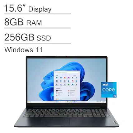 15.6" Display
8GB RAM
256GB SSD
Windows 11
Intel Core i5