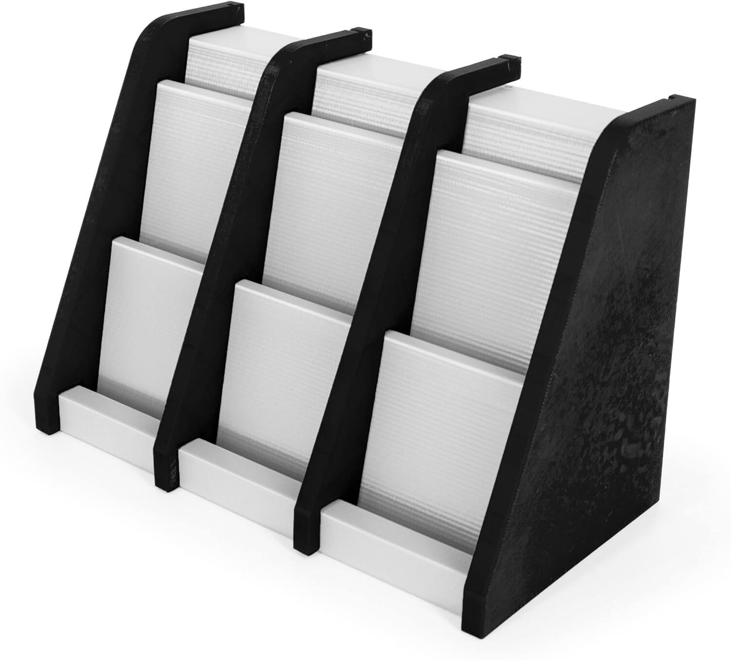 Alt View 1. CASEMATIX - Coin Display Stand for American Silver Eagles Dollars Maple Leafs Libertads and Coin Capsules, Bullion Holder - Black and Silver.