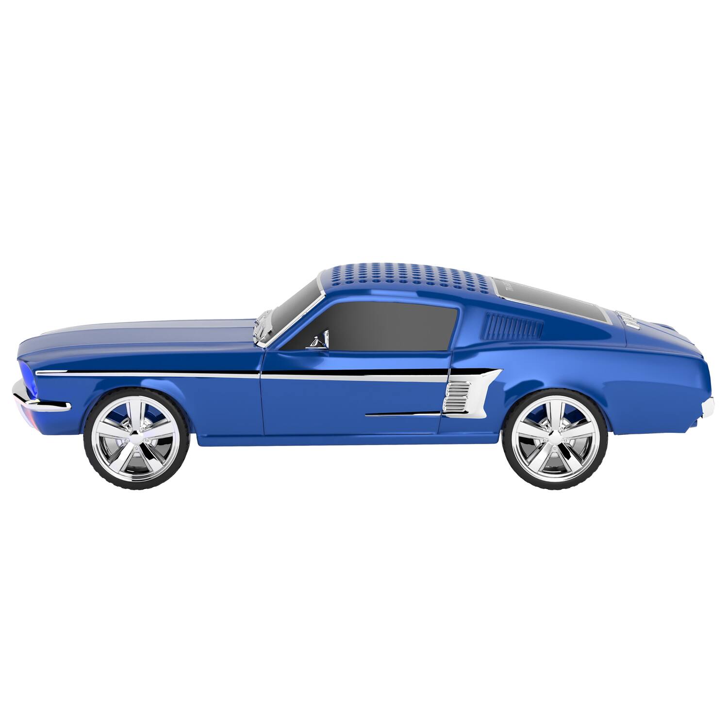 Back. AudioBox - Retro Ride TRK-6500BT Classic Muscle Car Bluetooth Speaker with WaveSync and Lights - Blue.