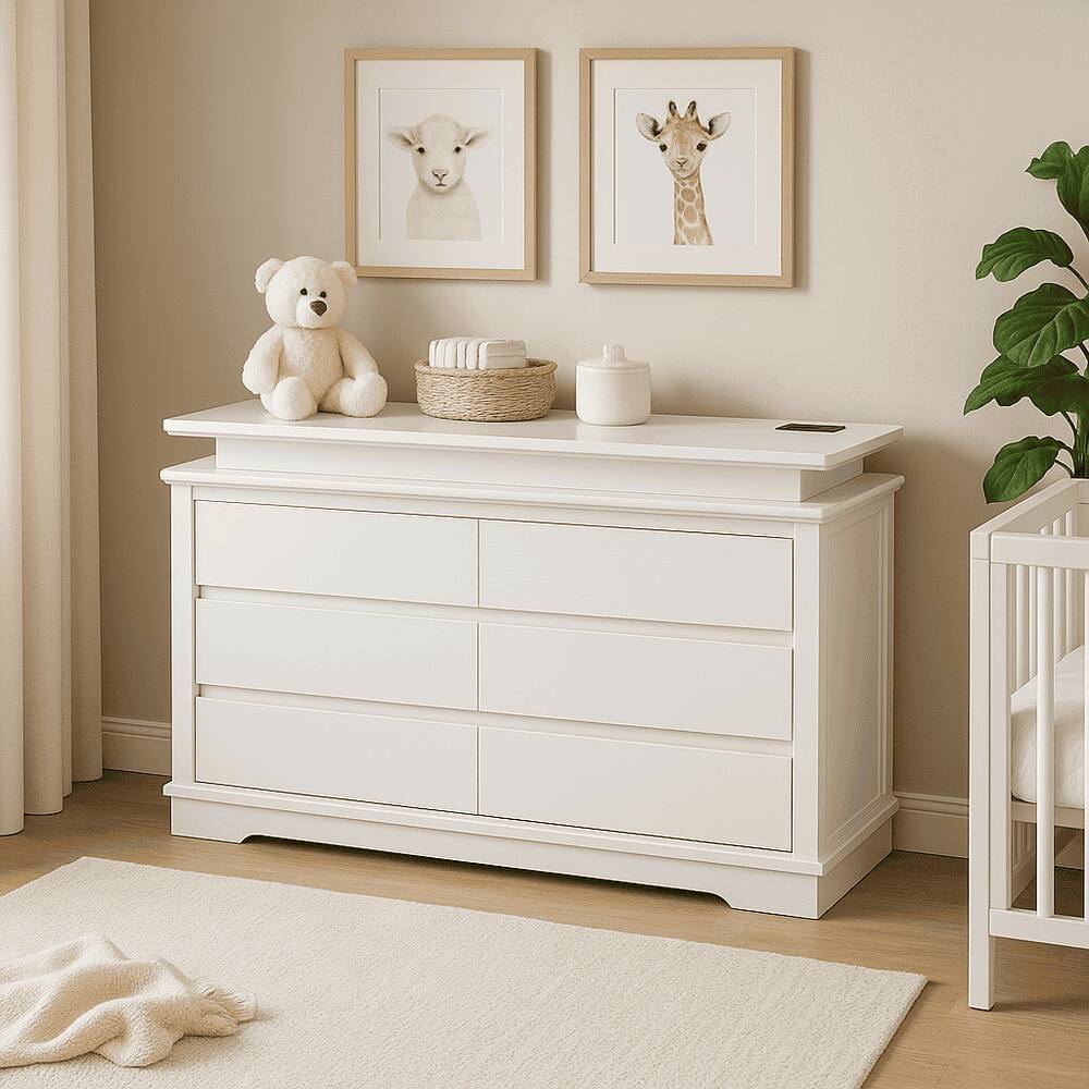 Angle. Kadyn - Kadyn Wooden Console Table with LED Light, Entryway Table, Storage Table, Modern Style, White - White.