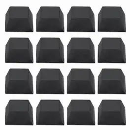 Unique Bargains - Rubber Speaker Isolation Feet, 0.79"x0.39" Anti-Vibration Pad with Adhesive for Turntable Subwoofer 16pcs - Black
