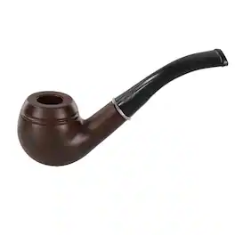 Forum Novelties - Vintage Wood Costume Tobacco Pipe One Size - Black