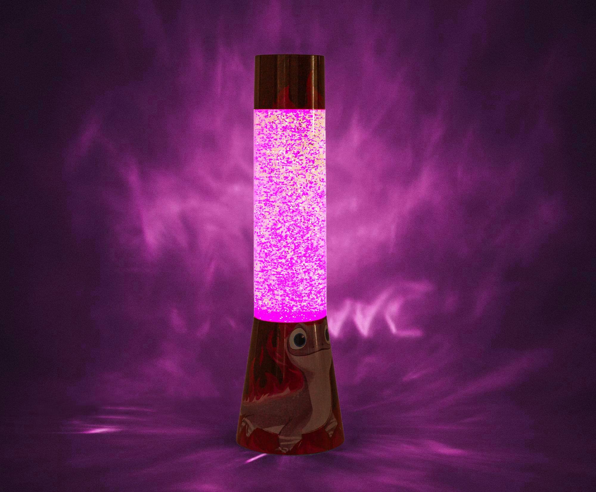 Alt View 1. Ukonic - Disney Frozen 2 Bruni Salamander Glitter Motion Lamp | 12 Inches Tall - Purple.