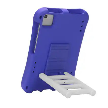 Front. Dteck - for Samsung Galaxy Tab A9 8.7" 2023 (SM-X110/X115) Rugged Case,Shockproof Heavy Duty EVA Cover with Rotating Stand - Purple.