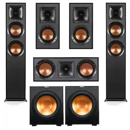 Klipsch - Reference R-625FA 5.2 Home Theater Pack, Black