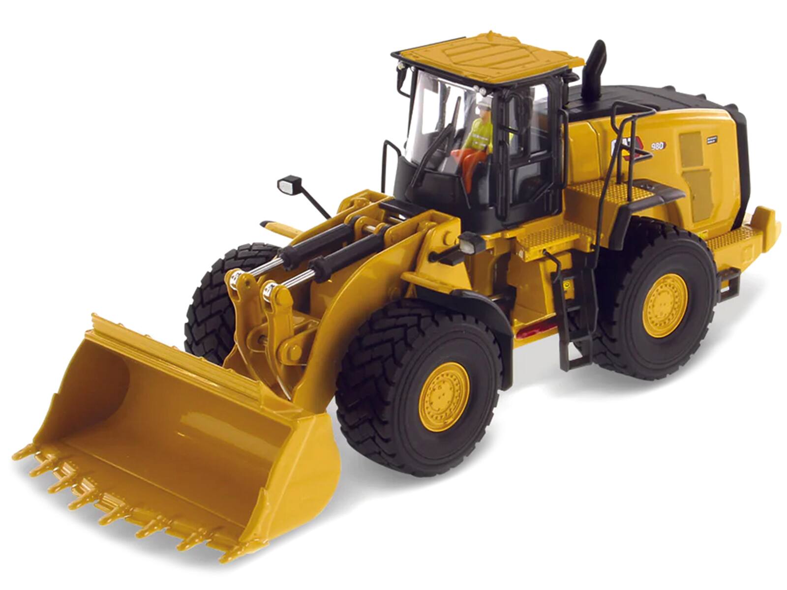 "CAT Caterpillar 980 Wheel Loader Yellow with Operator ""High Line Series"" 1/50 Diecast Model by Diecast Masters" price history on PriceWatchPro