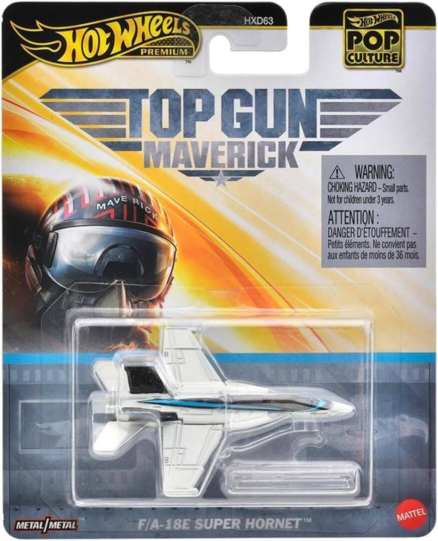 Mattel Hot Wheels F/A 18E Super Hornet Airplane Toy, 1:64 Scale, Gray ...