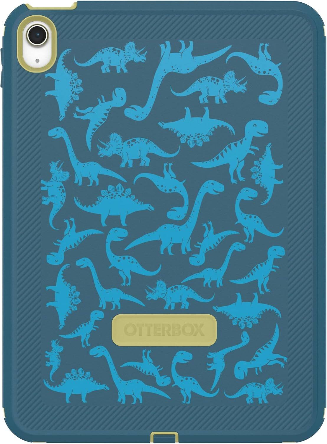 Left. OtterBox - OtterBox - Defender Series Pro Tablet Case for Apple iPad (A16) and Apple iPad (10th generation) - Roar & Explore (Blue).