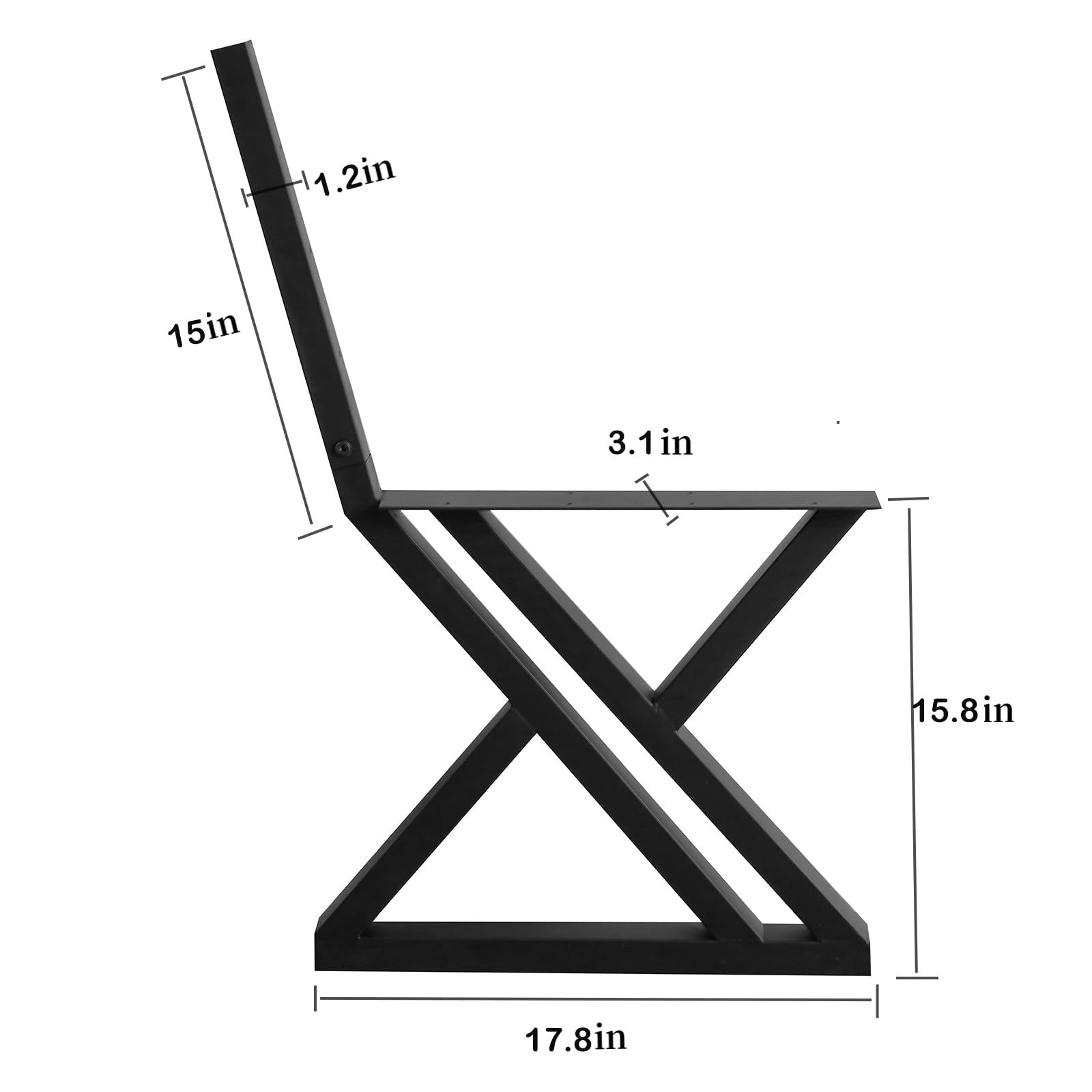 H 1.2in  
15in  
3.1in  
15.8in  
17.8in