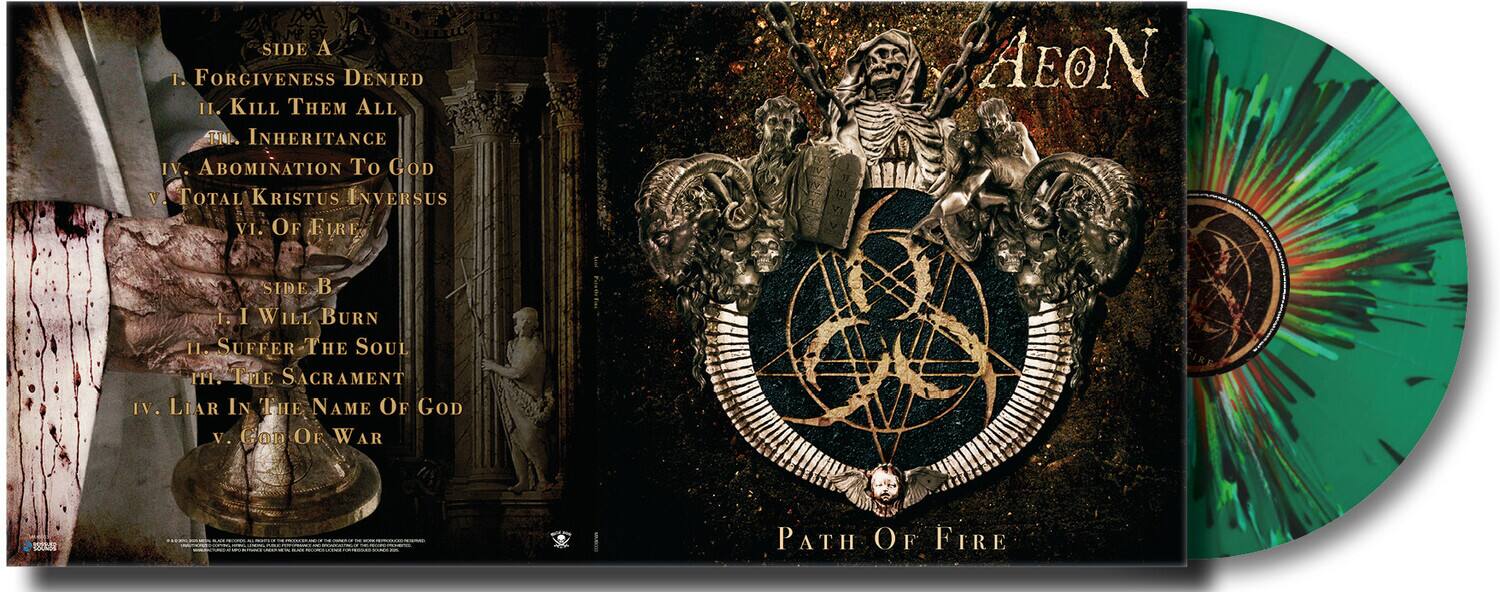 SIDE A  
1. Forgiveness Denied  
2. Kill Them All  
3. Inheritance  
4. Abomination To God  
5. Total Kristus Inversus  
6. Of Fire Aeon  

SIDE B  
1. I Will Burn  
2. Suffer The Soul  
3. The Sacrament  
4. Liar In The Name Of God  
5. God Of War  
6. Path Of Fire