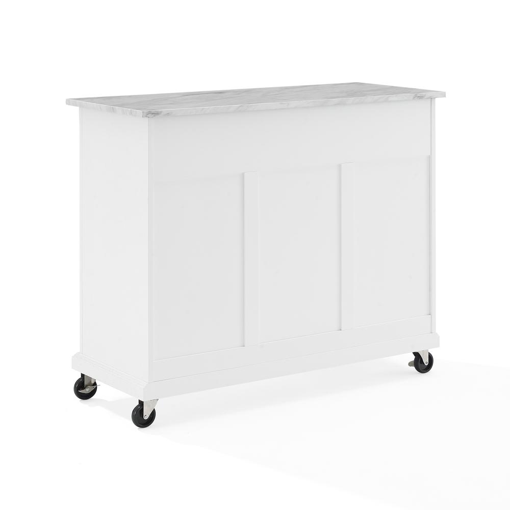 Alt View 4. Crosley Furniture - Avery Kitchen Island/Cart - Distressed White.