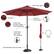 Alt View 13. Nature Spring - 9-Foot LED Lighted Patio Umbrella with Push Button Tilt - Red.