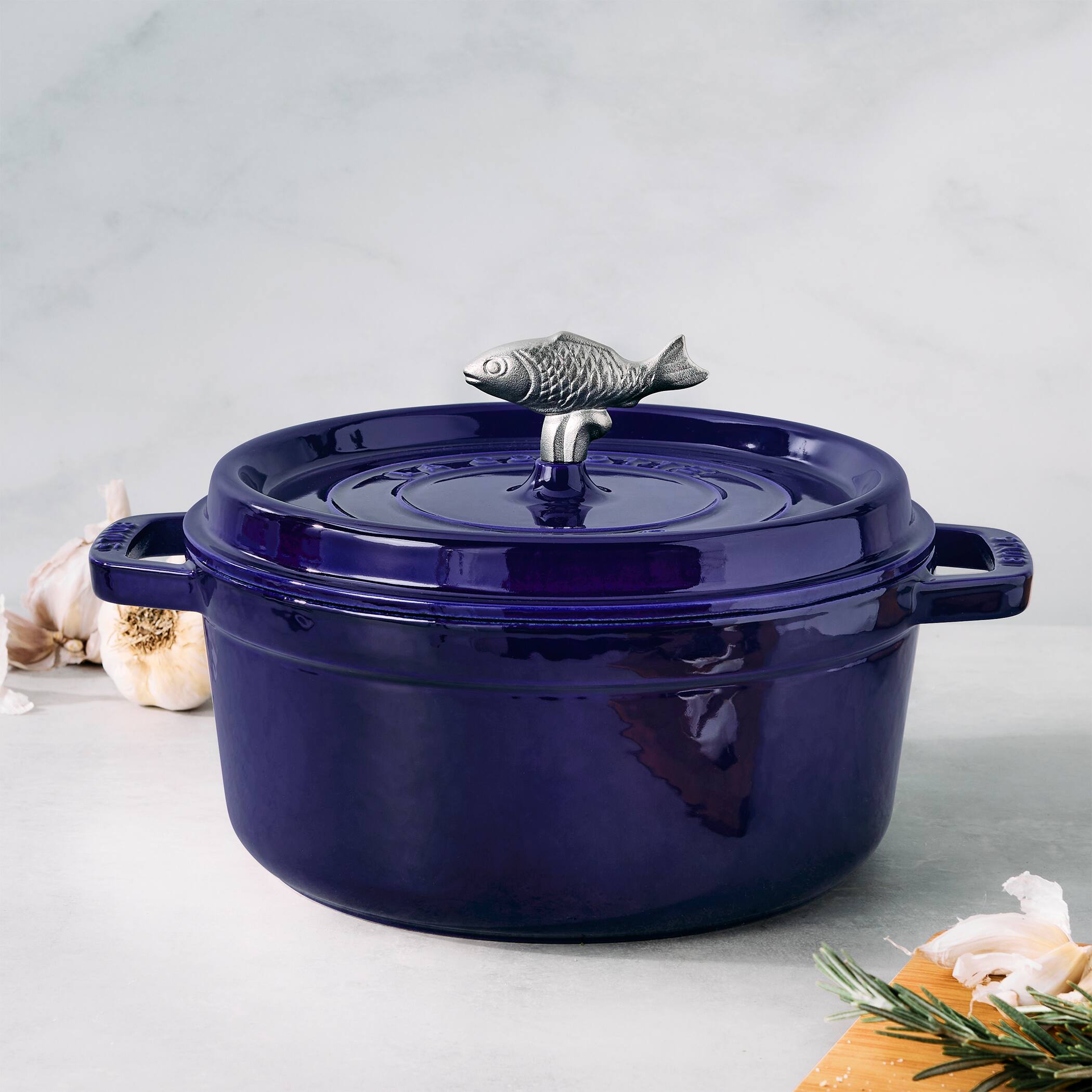 Alt View 2. Staub - STAUB Animal Knob - Fish - Stainless Steel.