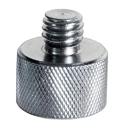 Alt View 5. On Stage Stands - OnStage MA-100 3/8' Male to 5/8' Female Mic Screw Adapter - Black.