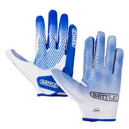 Battle Sports - Adult Gauntlet Pro Receiver Football Glove - Xlarge - Royal/White