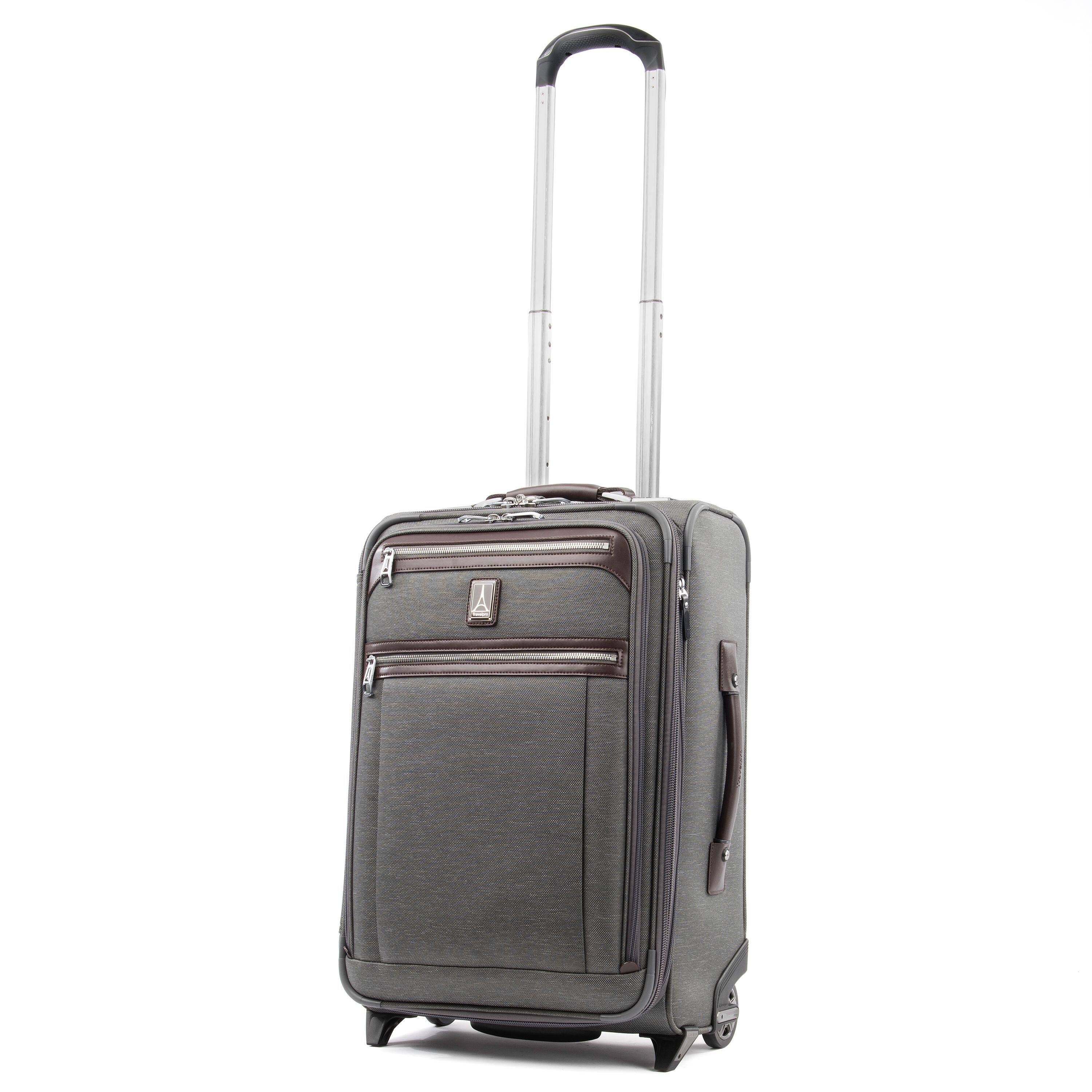Alt View 1. Travelpro - Travelpro Platinum Elite Softside Expandable 22" Carry On Spinner - Vintage Grey.