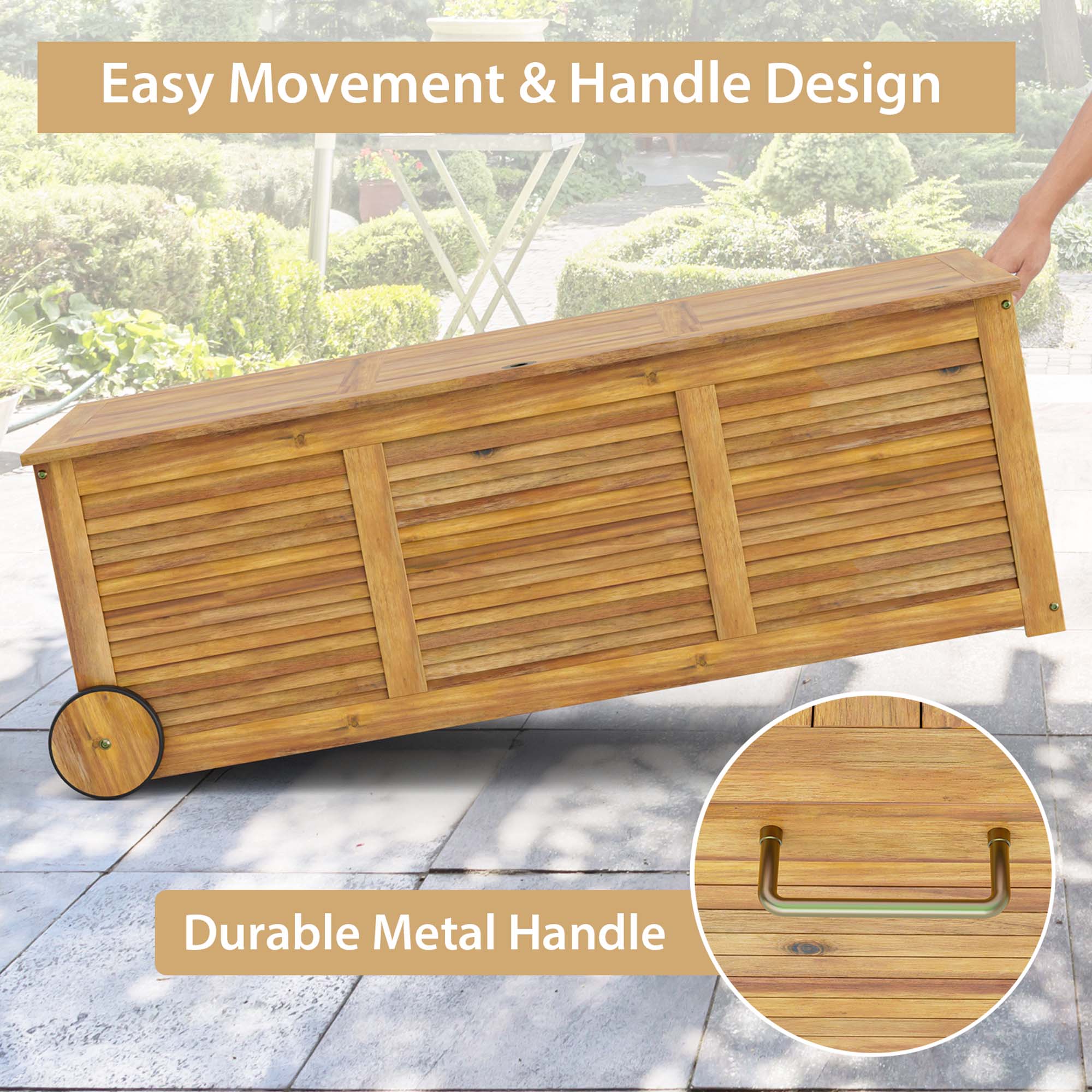 Easy Movement & Handle Design

Durable Metal Handle