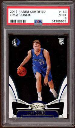 Luka Doncic Rookie Card 2018-19 Panini Certified #153 PSA 9