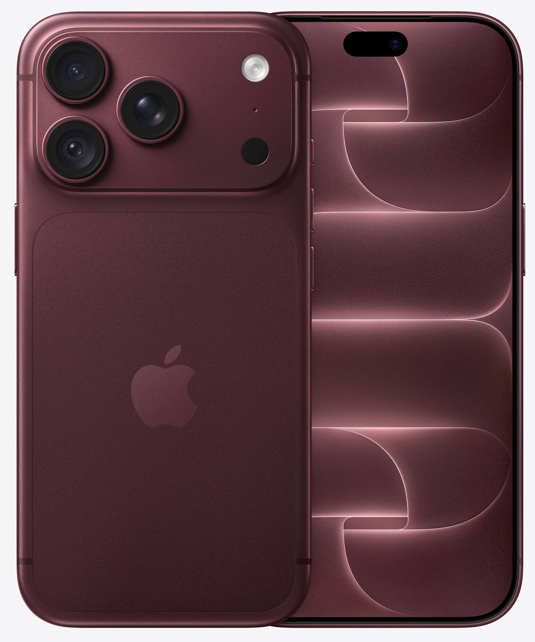 Front. Apple - iPhone 18 Pro 1TB - Burgundy.
