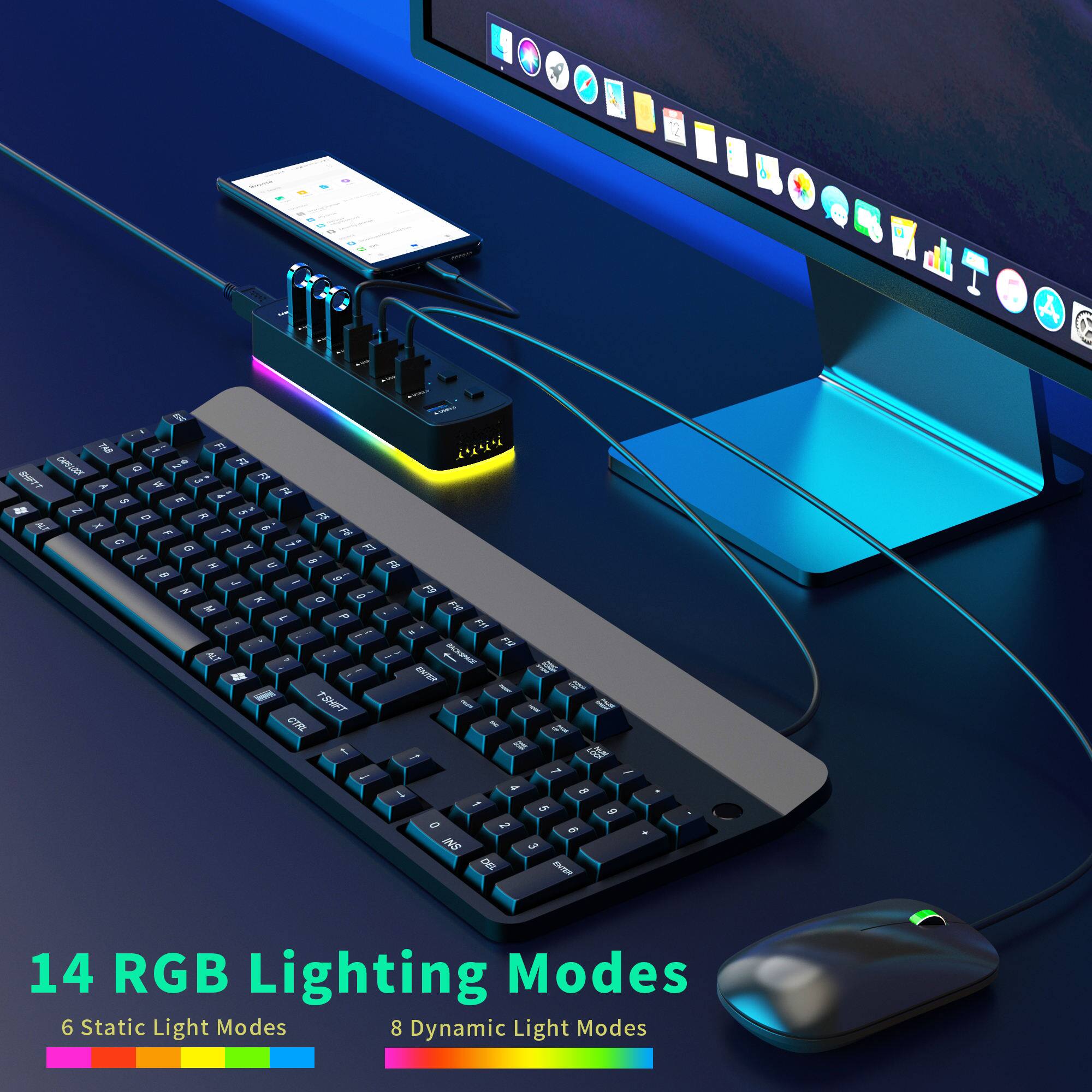 14 RGB Lighting Modes  
6 Static Light Modes  
8 Dynamic Light Modes