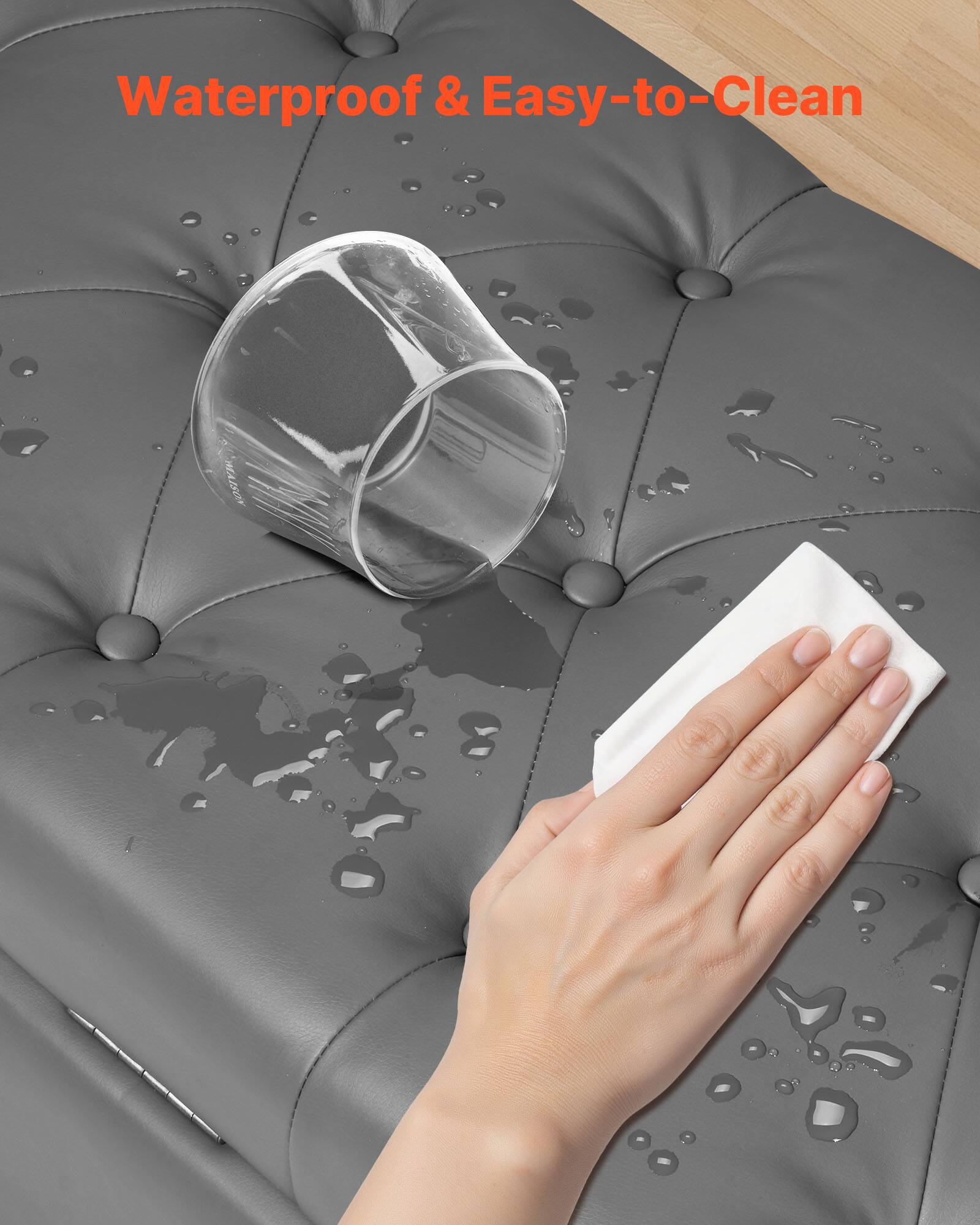 Waterproof & Easy-to-Clean