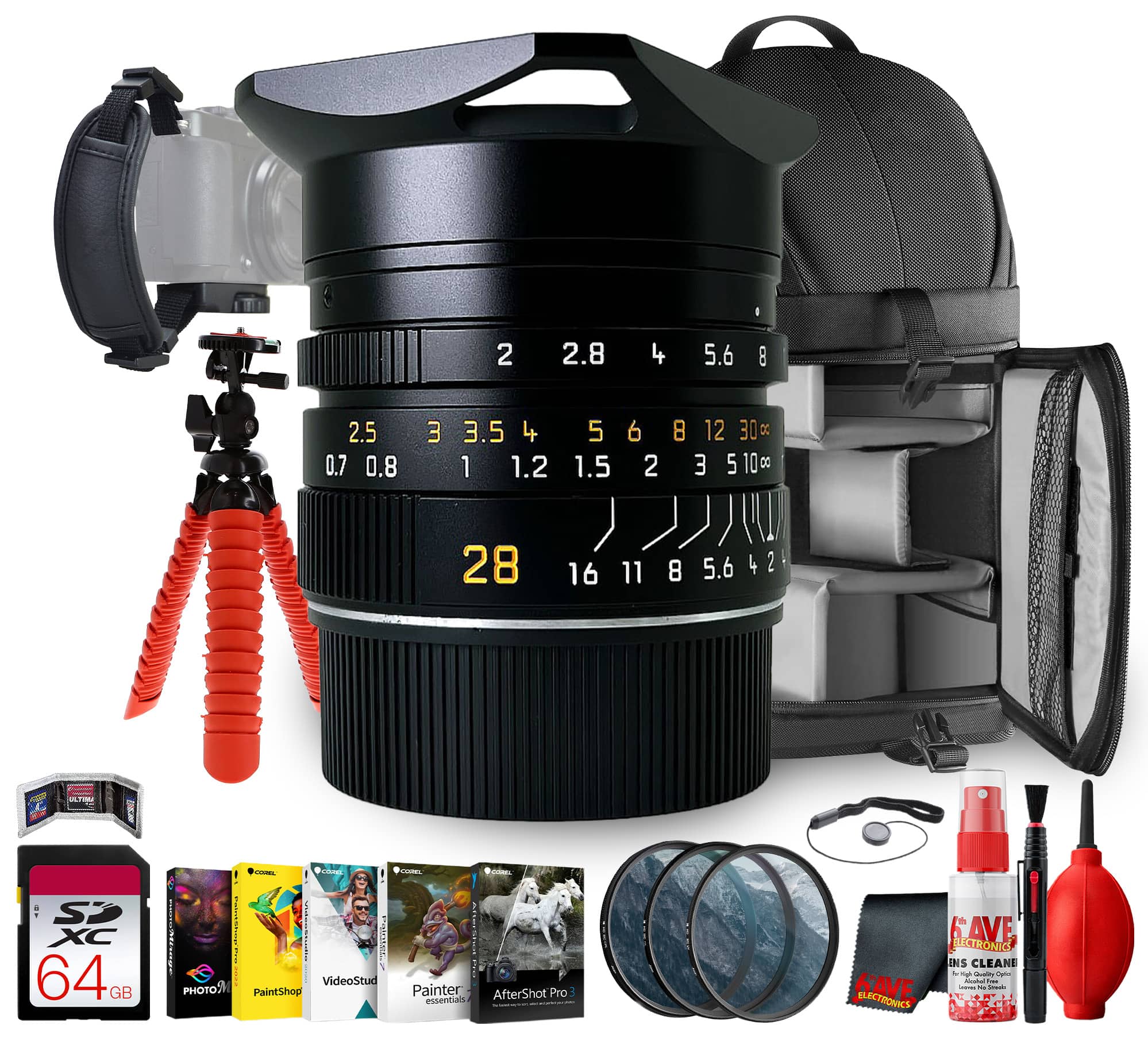 Leica - Summicron-M 28mm f/2 ASPH Lens, Sharp Street Travel Photography + More - Black