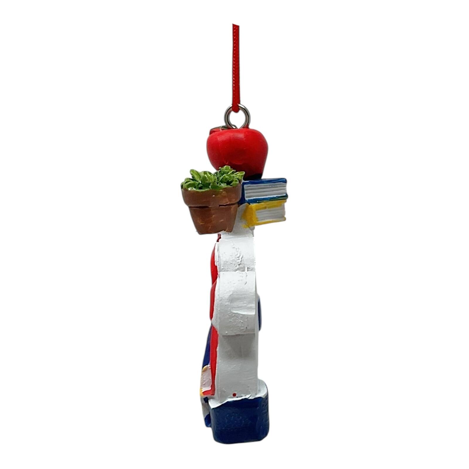 Left. Kurt S Adler - Kurt Adler Teachers Change the World Resin Christmas Tree Ornament 3.25 inch Long - Multicolor.