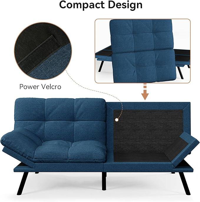 The text in the image can be grouped and corrected as follows:

- Compact Design
- Power Velcro