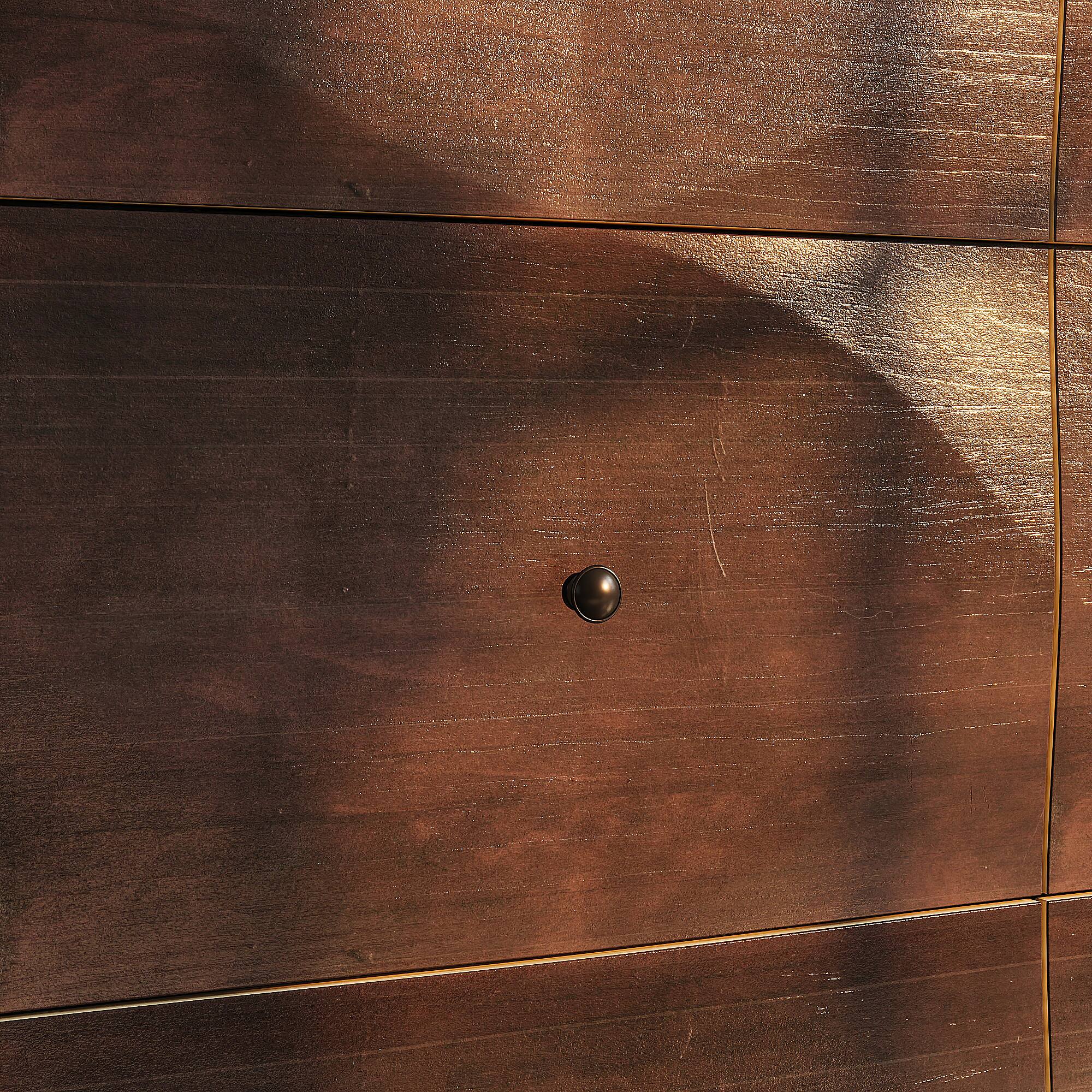 Alt View 6. Famapy - Famapy Textured Wood Dresser: Infuse Spaces with Modern - Rustic Allure - Brown.