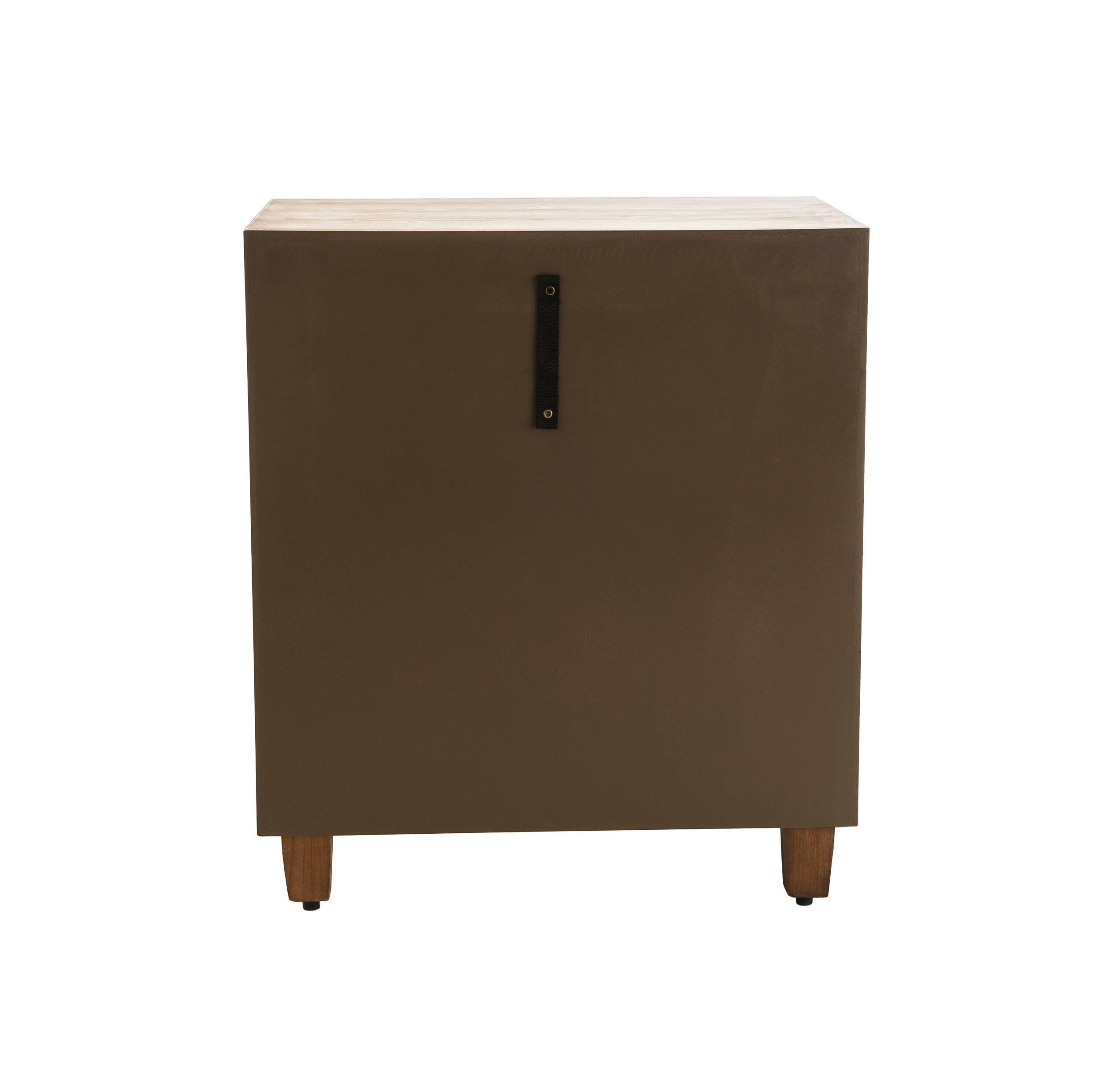 Alt View 12. Adore Decor - Sawyer 2-Drawer Cabinet - Brown.