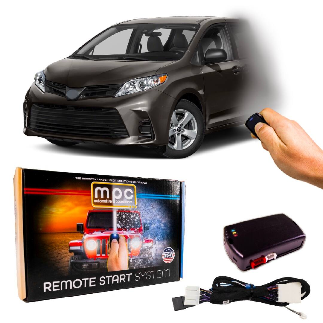 MPC - Remote Start Kit For Toyota Sienna 2011-2020 | Plug and Play | Lock 3X to Start - Black