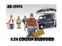 Cousin Budford "Trailer Park" Figure For 1:24 Scale Model Cars by American Diorama - Multi
