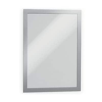 Durable - Duraframe Sign Holder, 8.5" x 11", Wall Mounted, 2/Pack - Gray/Silver