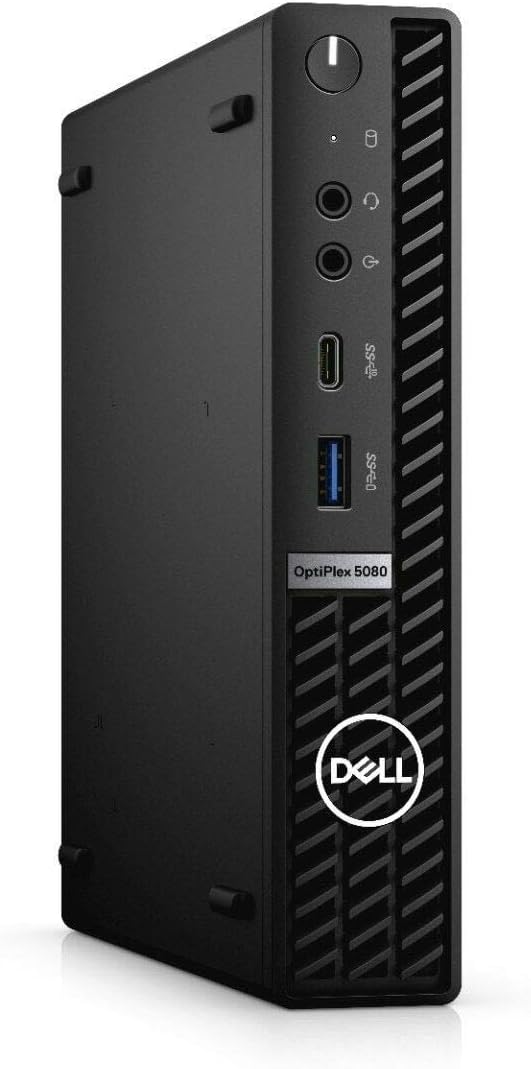 Dell - Refurbished Excellent - Optiplex 5080 Micro i5-10500T 32GB 512GB SSD Windows 11 Pro - Black