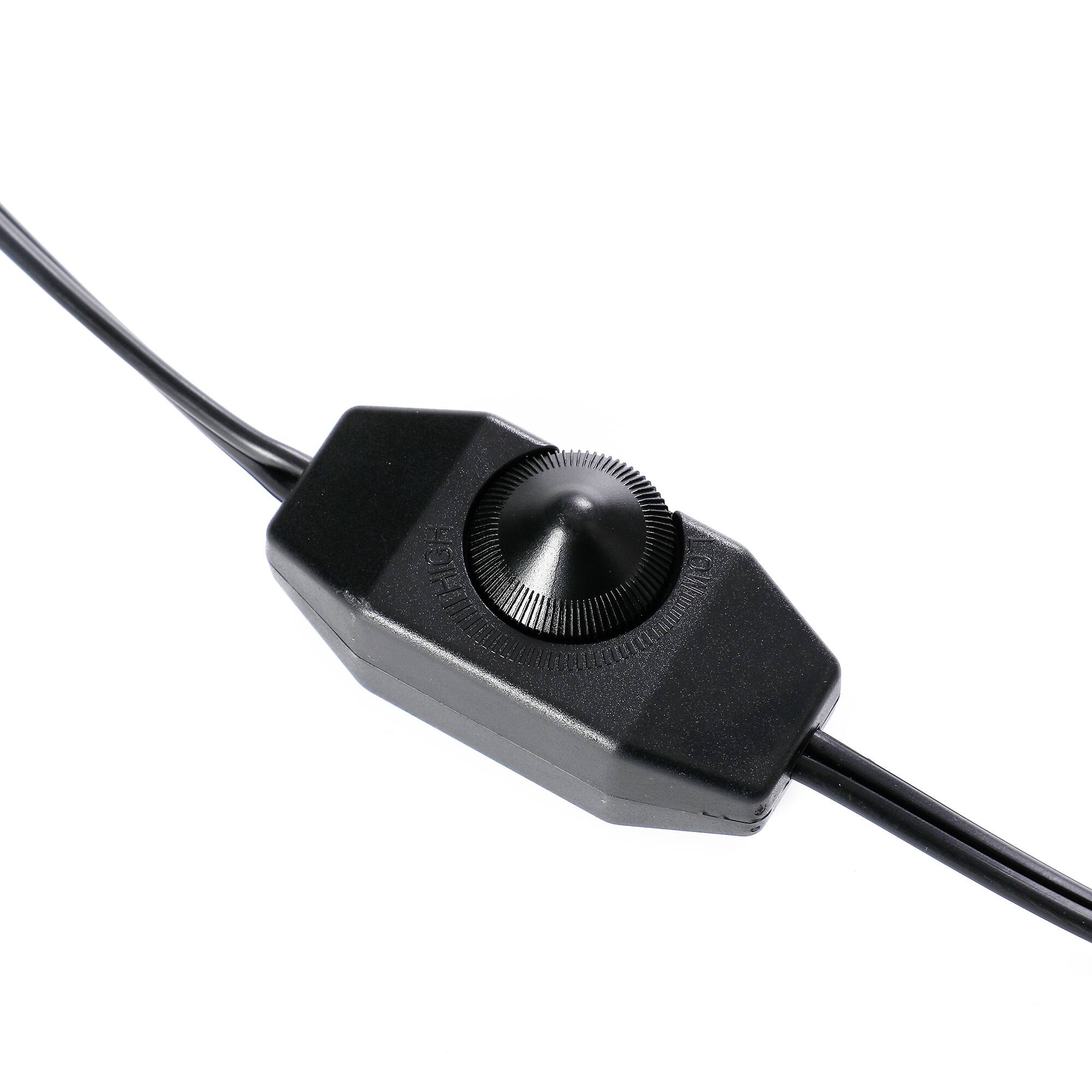 Alt View 7. Parrot Uncle - 21" Modern Arched Table Lamp with Hanging Crystal and Dimmable Switch - Gold.