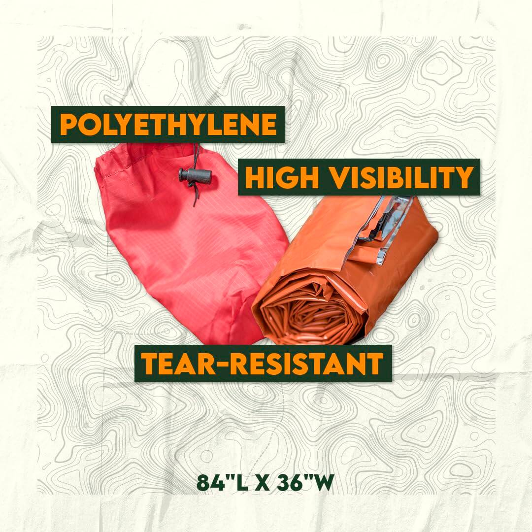POLYETHYLENE  
HIGH VISIBILITY  
TEAR-RESISTANT  
84"L X 36"W
