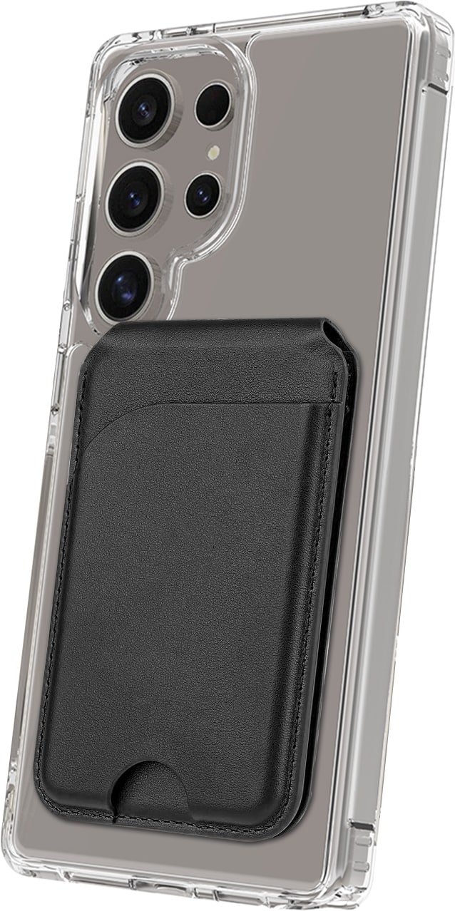 Angle. SaharaCase - Venture Series Wallet Case for Samsung Galaxy S25 Ultra - Crystal Clear.