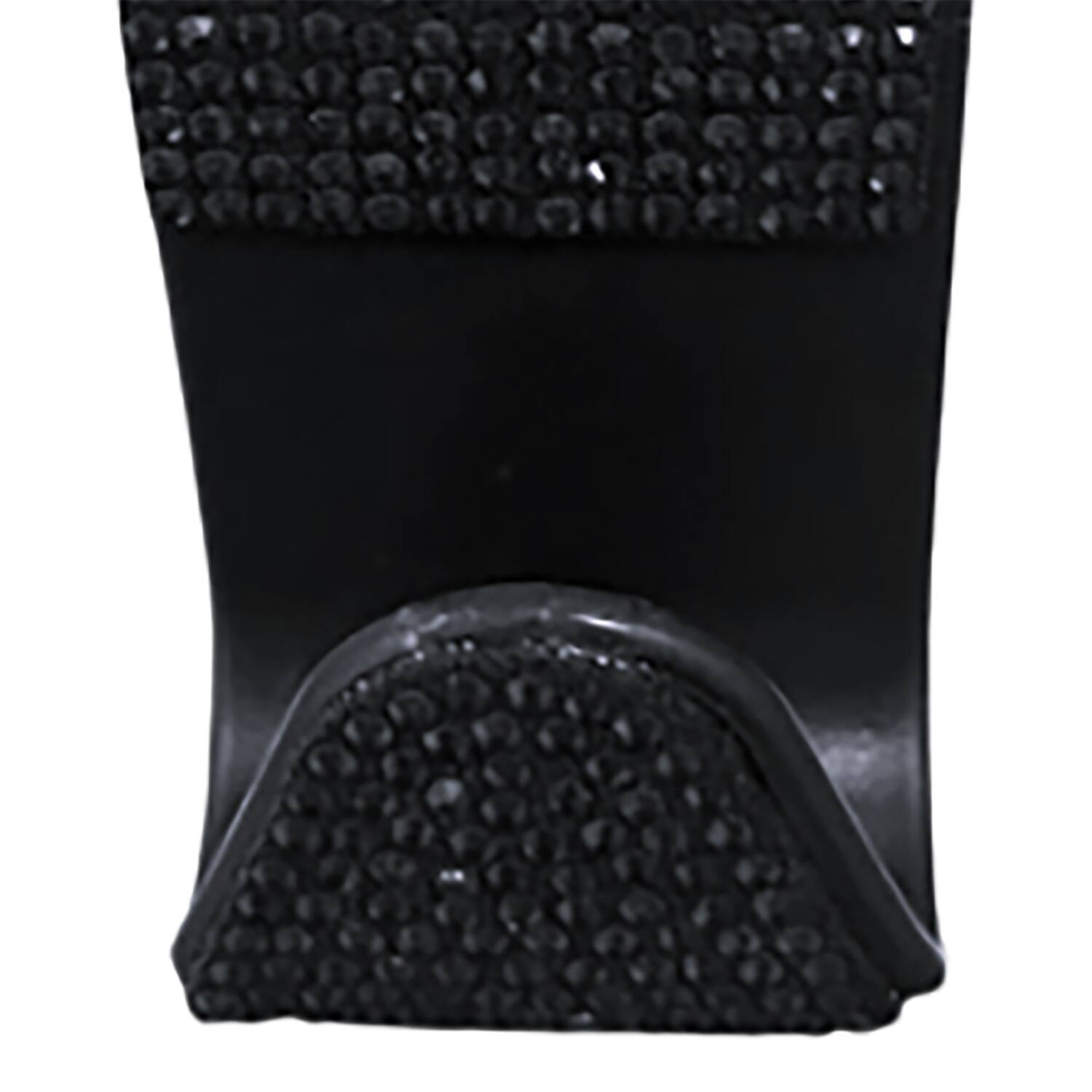 Left. MAXSA Innovations - Maxsa Innovations 25566-2pk Car Headrest Bling Hooks, 4 Count, Black - black.