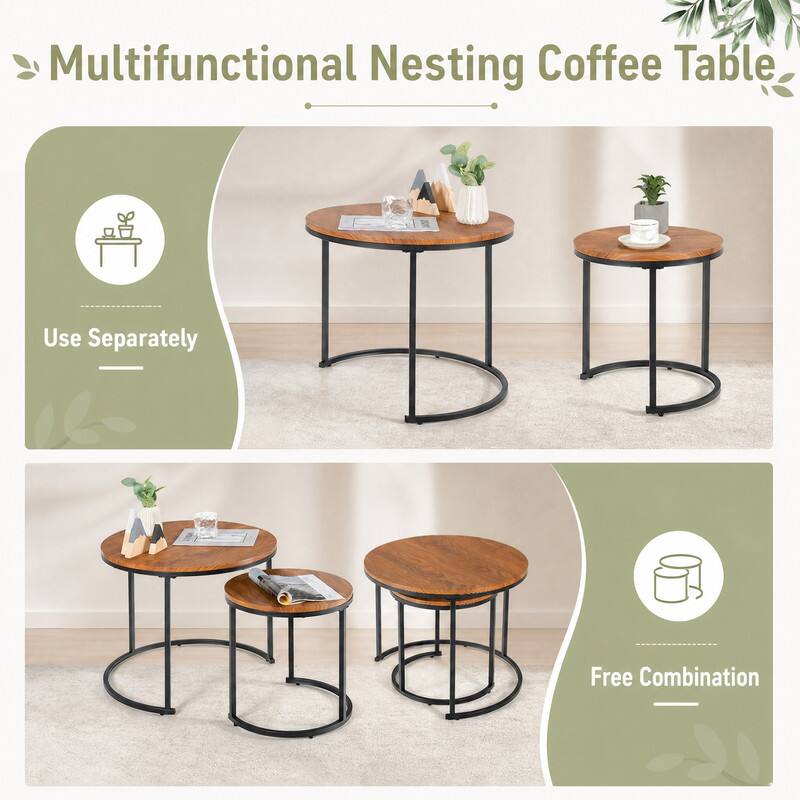 Multifunctional Nesting Coffee Table

Use Separately

Free Combination