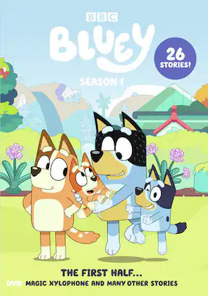 Front. Bluey: Season One: The First Half - DVD.