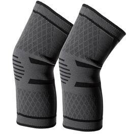 Luminuxe - Compression Knee Brace for Men & Women Knee Support Sleeves for Running, Arthritis, ACL and more – Xlarge - Gray
