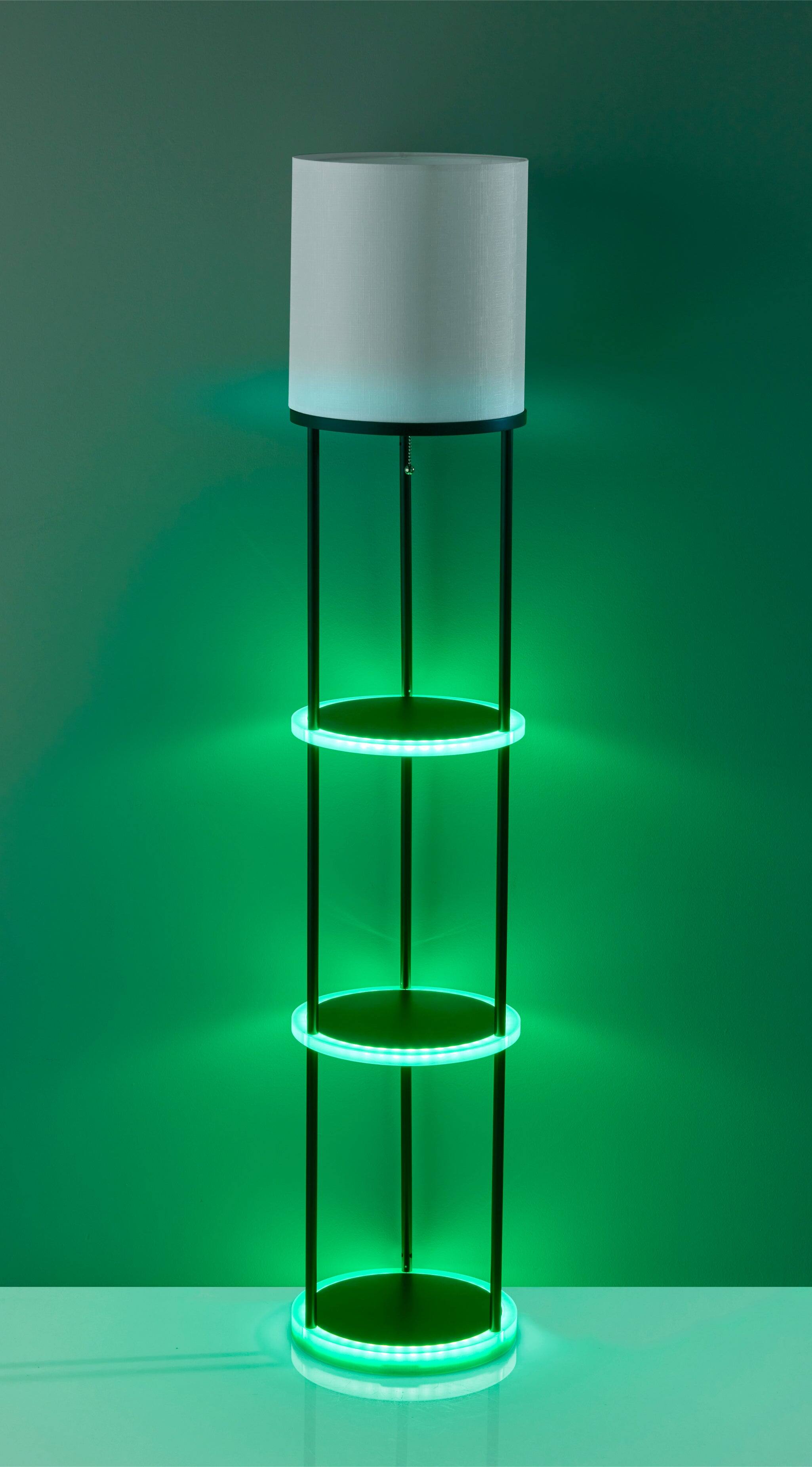 Alt View 10. Adesso Home - Keely RGB Color Changing Shelf Lamp.