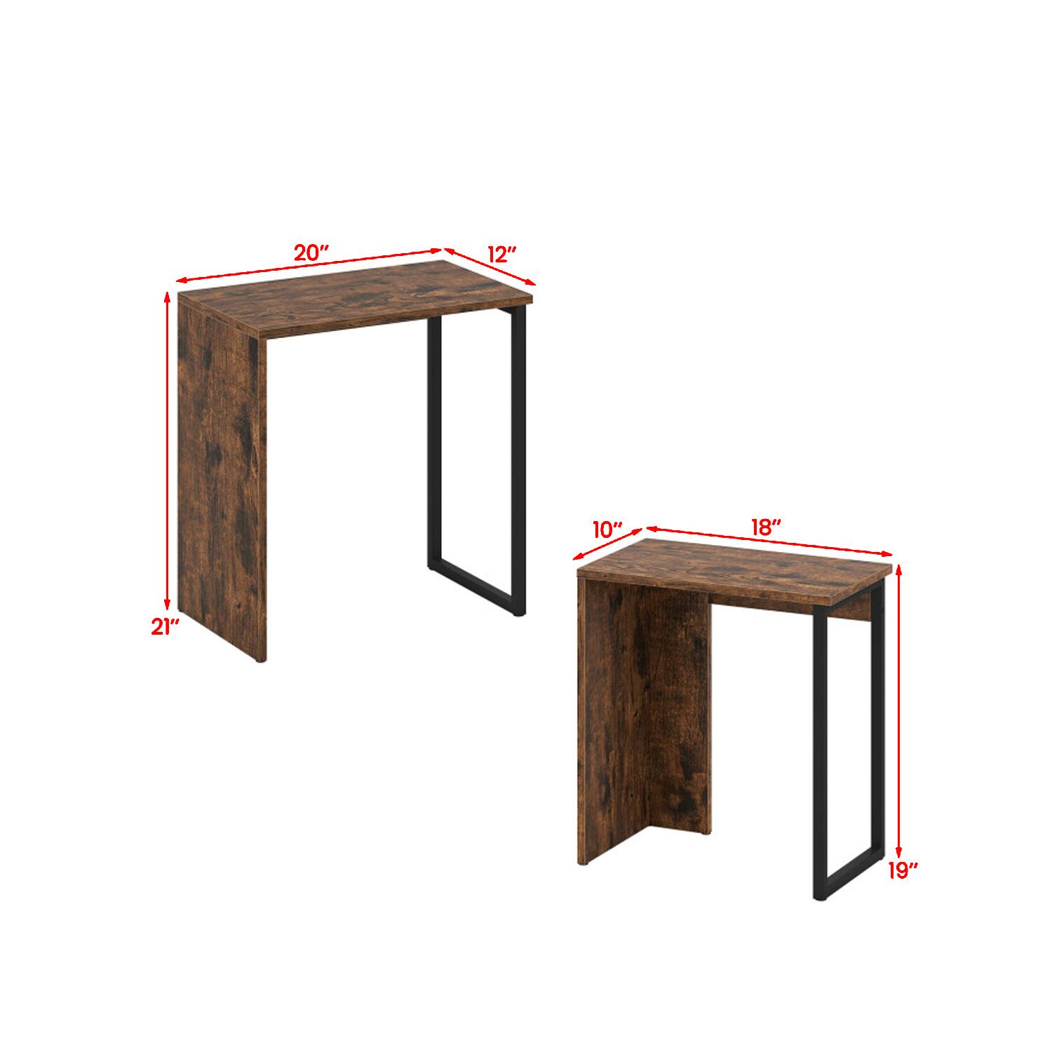 20" 12" 10" 18" 21" 19"