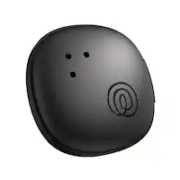 Tile by Life360 - Life360 Tile Sticker Small Bluetooth Tracker, Remote & Item Locator. iOS & Android Compatible. 1-Pack - Black - Front_Zoom